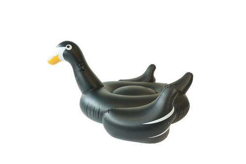 SunFloats Inflatable Black Swan Pool Floats