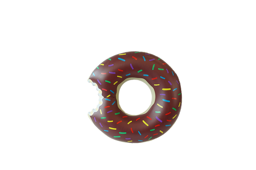 SunFloats Inflatable Chocolate Donut Ring Pool Floats