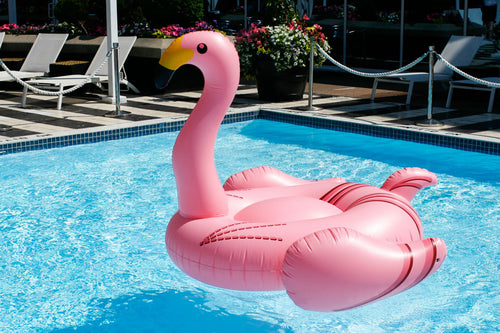 Sunfloats Pink Flamingo Inflatable Pool Float
