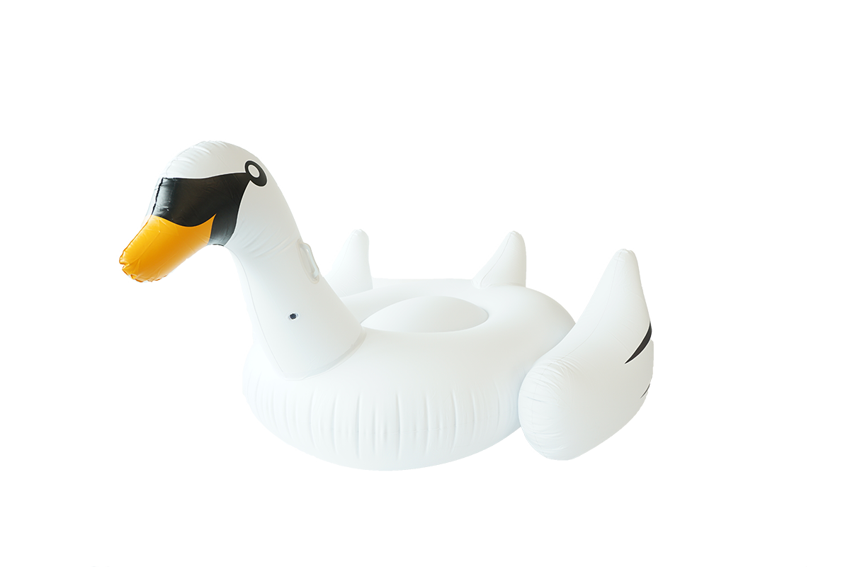 SunFloats Inflatable White Swan Pool Floats