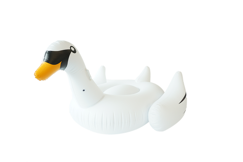 SunFloats Inflatable White Swan Pool Floats